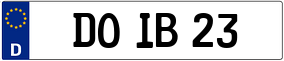 Trailer License Plate